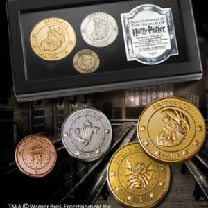 Replica the noble collection harry potter monedas de gringotts expositor