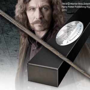Replica the noble collection harry potter sirius black varita con caja y placa de identificacion