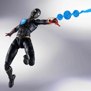 Figura tamashii nations marvel spider - man no way home spider - man traje negro & dorado sh figuarts