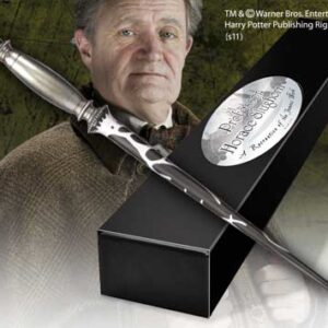 Replica the noble collection harry potter horace slughorn varita con caja y placa de identificacion
