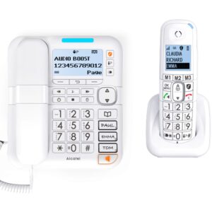 Telefono duo alcatel dec xl785 combo white