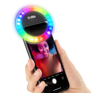 Luz led selfie sbs aro multicolor regulable