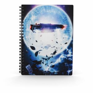 Libreta efecto 3d poster bttf delorean regreso al futuro