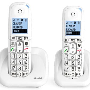 Telefono fijo inalambrico alcatel dec xl785 duo white