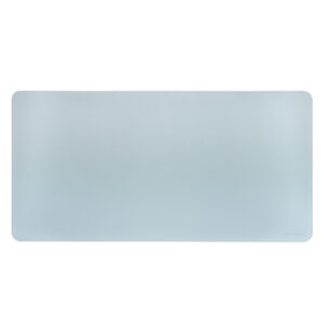 Phoenix matepad alfrombrilla escritorio rat?n pu 80 x 40 cm antideslizante impermeable mater?al simil cuero azul - gris