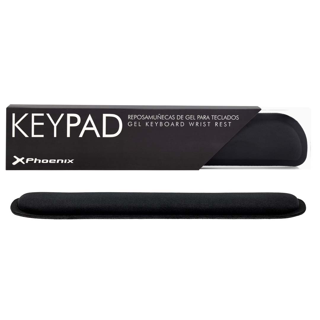 Phoenix keypad reposamu?ecas ergon?mico espuma con memoria alta densidad negro