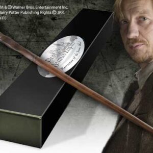 Replica the noble collection harry potter varita de profesor remus lupin varita con caja y placa de identificacion