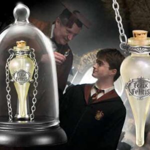 R?plica the noble collection harry potter collar en cristal con cadena poci?n suerte l?quida