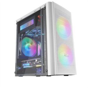 Caja ordenador mars gaming mc300w white micro - atx 1 x usb 3.0 2 x usb 2.0 3 x 120mm frgb