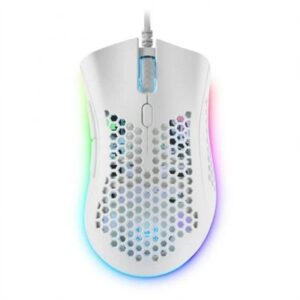 Mouse raton mars gaming optico usb 7 botones 32000ppp rgb blanco