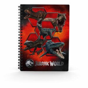 Libreta efecto 3d carnivorous jurassic world