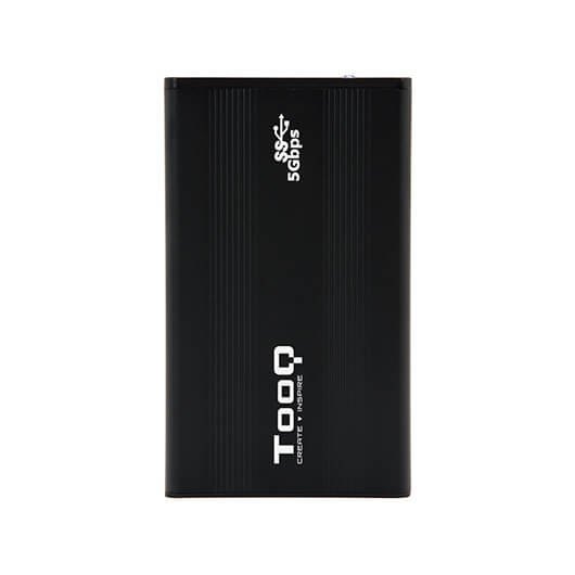 Caja externa tooq tqe - 2524b 2.5 pulgadas 9.5mm sata usb 3.0 negro