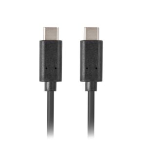 Cable usb tipo c 3.1 gen 1 lanberg 0.5m - macho -  macho - negro