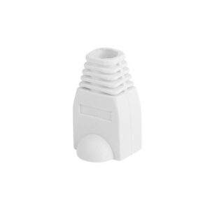 Funda protectora lanberg plb - 1000 - w para conector rj45 pack de 100 unidades blanco