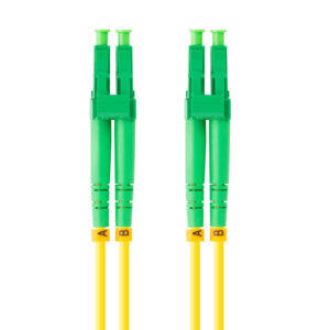 Latiguillo fibra optica lc - apc lanberg 2m mono duplex g657a1 lszh amarillo