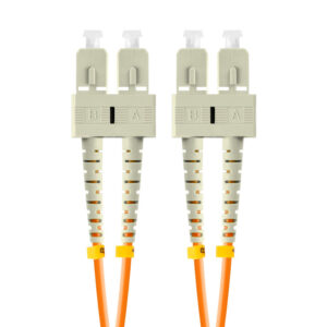 Latiguillo fibra optica sc - upc lanberg 2m multi duplex om2 50 - 125 lszh naranja