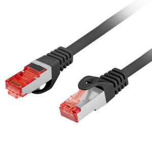 Latiguillo rj45 lanberg cat.6 ftp 0.25m negro