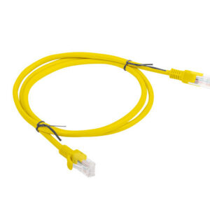 Latiguillo rj45 lanberg cat.6 utp 1m fluke passed amarillo
