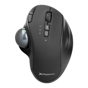 Rat?n inalambrico phoenix ergo t1 ergonomico trackball bater?a recargable multidispositivo