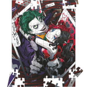 Puzle 100 efecto 3d joker y harley quinn manga universo dc