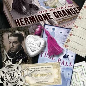 R?plica the noble collection harry potter caja de artefactos hermione granger