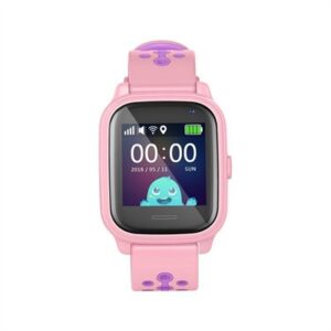 Reloj smartwatch leotec kids allo gps antiperdida rosa y morado 1.3 pulgadas