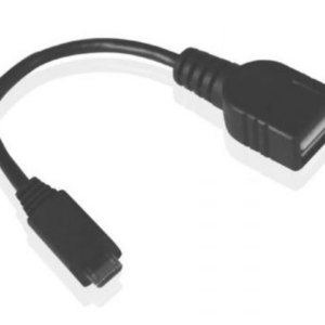 Cable micro - usb a usb tipo a sbs 0.13m - macho -  hembra - negro