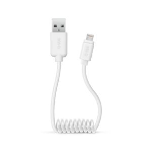 Sable tipo muelle usb 2.0 a lightning sbs 0.5m - macho - macho - blanco