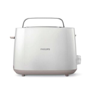 Tostadora philips daily collection hd2581 blanco 830w - 8 niveles - 2 ranuras dist.tama?o - bandeja migas