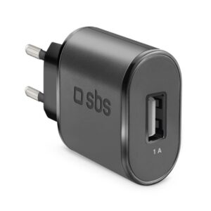Cargador de pared sbs 1 x usb 100 - 250v 1000 mah negro