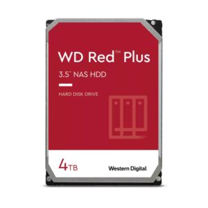 Disco duro interno hdd wd western digital nas red plus wd40efpx 4tb 4000gb 3.5 pulgadas sata3 5400rpm 256mb