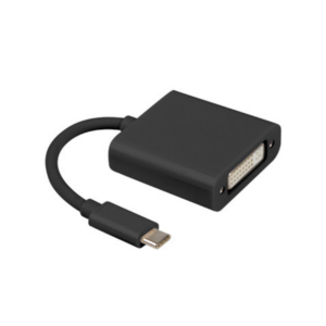 Adaptador usb lanberg usb tipo c macho 3.1 a dvi - i hembra (24+5) dual link 15cm negro