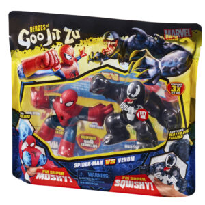 Pack de 2 figuras bandai goo jit zu marvel h?roes spiderman vs venom