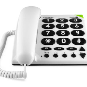 Telefono fijo doro phone easy 311c white - blanco