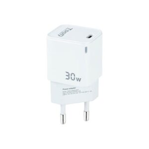 Cargador de pared tooq usb - c blanco 30w