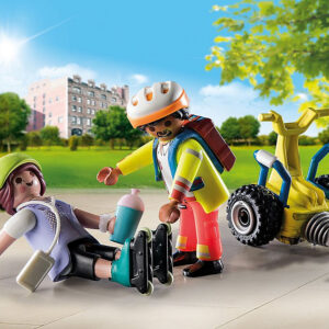 Playmobil starter pack rescate con balance racer