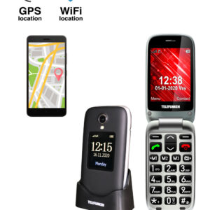 Telefono movil telefunken s560 senior phone - 2g - gps - 2.8 pulgadas - negro