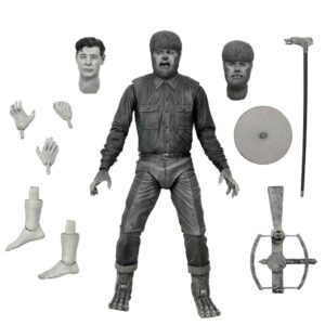 Figura neca universal monster scale action ultimate wolf (b&w)