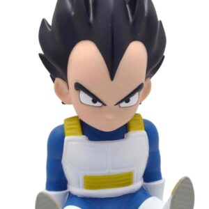Figura hucha plastoy vegeta sentado chibi 15 cm pvc dragon ball