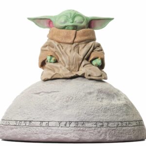 Figura diamond select toys star wars the mandalorian grogu on seein stone 1 - 6 escala milestones statue