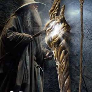 Replica the noble collection el hobbit vara de gandalf con luz 185 cm