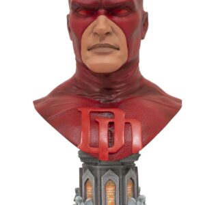 Busto de resina diamond select toys marvel legends daredevil 3d 1 - 2 scale 25 cm