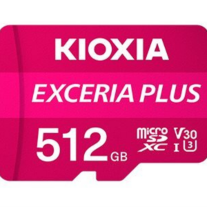 Tarjeta micro sd kioxia 512gb exceria plus uhs - i c10 r98 con adaptador