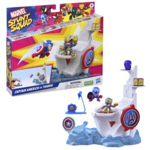 Set de juego hasbro marvel stunt squad tower smash