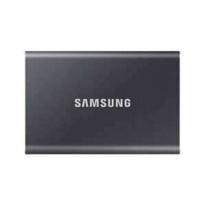 Disco duro externo ssd samsung 2tb pssd t7 nvme externo gris usb - c