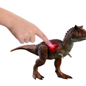 Figura mattel jurassic world carnotaurus