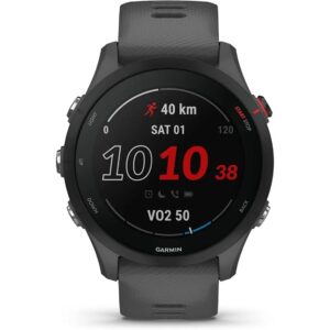 Reloj smartwatch garmin sportwatch forerunner 255 gris pizarra f.cardiaca -  gps -  33mm - color -  acelerometro -  bt -  5 atm