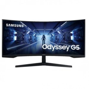 Monitor gaming led 34 pulgadas samsung odyssey g5 lc34g55twwpxen curvo - va - wqhd - dp - hdmi - 165hz - 1ms - vesa 75 x 75