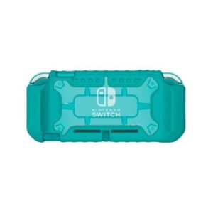Carcasa hori nintendo switch hibrida turquesa tpu -  duraflexi -  resistente y flexible