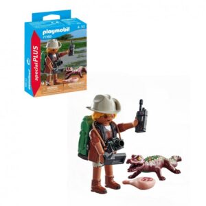Playmobil investigador con caim?n